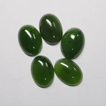2PCS /lot, Ovalne 18*13mm 10 karati flatback chrysoprase svoboden gemstone naravnih Green jade ruske jasper kamen za prstan