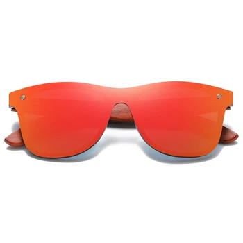 GM Novo blagovno Znamko Lesene Vintage sončna Očala Moških Polarizirana Ravno Objektiv Rimless Kvadratni Okvir Ženske sončna Očala Oculos Gafas