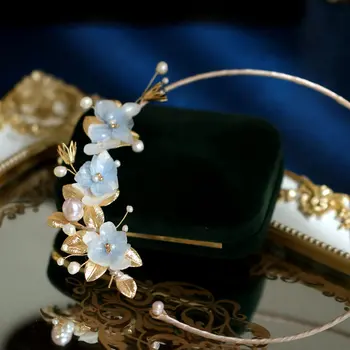 SINZRY unikatne ročno konzervirane cvet naravni biser ustvarjalne ogrlica band prvotni modni nakit