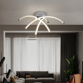 Zlato chrome plating Sodobni LED stropni Lestenec razsvetljavo lestenec v dnevni sobi Za spalnico, Kuhinjo, Notranjo razsvetljavo