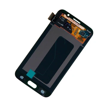 Brezplačna Dostava Za Samsung S6 Galaxy G920T G920V G920A G920F G920P, Zaslon na Dotik, Računalnike LCD-Zaslon Skupščine Črne rezervnih delov