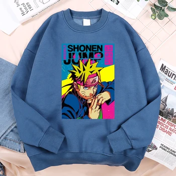 Naruto Uzumaki Shonen Streetwearman Sweatshirts Naruto Slike Anime Obleke, Moške Trenirke Street Fashion Oversize Moški Pulover S Kapuco