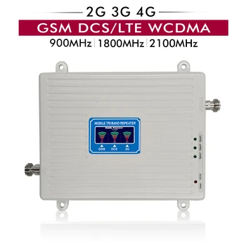 2G 3G 4G Tri Band Signal Booster GSM 900+DCS/LTE 1800+UMTS/UMTS 2100 Mobilni Telefon Repetitorja 900 1800 2100 Mobilnega Signala Ojačevalnika