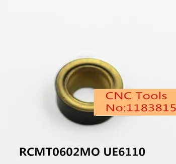 Brezplačna Dostava 10PCS rezalno rezilo RCMT0602MO UE6110 Obračanja rezilo,ki je Primerna za SDGCR/SRDCR/SRACR orodje, Stružnica