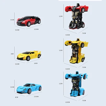 Deformacije Ukrepanje Nesreči Notranje Preoblikovanje Avto Avtomatsko Preoblikovanje 2 V 1 Robot Božični Igrače Avtomobilov za Fante, Otroci S033