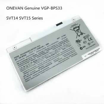 NOVA baterija Za SONY VGP-BPS33 BPS33 SVT-14 SVT-15 T14 T15 SVT1511M1E SVT14126CXS BPS3311.4v 3760mah 43wh laptop baterije