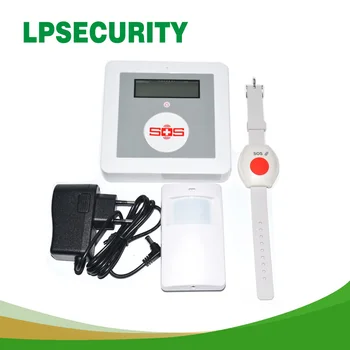 LPSECURITY 16 brezžičnih alarmnih con GSM višji vsakdanjem življenju SOS GSM domov alarmni sistem zdravstvene nege starejših alarm, klic v sili sistem