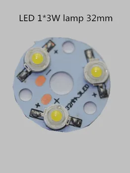 100 kozarcev/veliko LED hladilnega telesa LED aluminijasto osnovno ploščo high power LED kroglice radiator za Uporabo 1*3W 3*3W PCB lučka LED čip kroglice