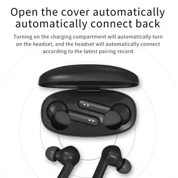EastVita XY-7 TWS Slušalke Brezžične Ergonomska Bluetooth 5.0 Šport Čepkov Stereo Slušalke S Polnjenjem Polje Vgrajen Mikrofon