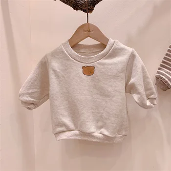 2020 novega otroka prugasta Sweatshirts jeseni bombaž svoboden dolg rokav vrh fantje in dekleta Koreja oblačila