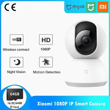 1080P Xiaomi Mijia Mi Smart IP Kamera Kotom 360 Brezžični WiFi Nočno gledanje Video Kamera Webcam Kamero Zaščito Doma, Varnost,