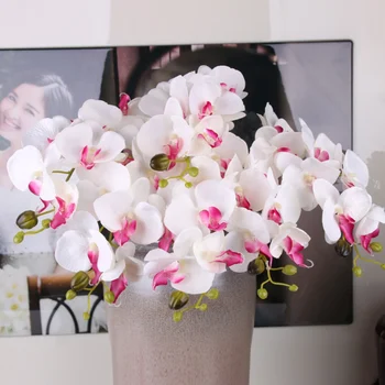1 Kos umetne orhideja Phalaenopsis ponaredek cvetje doma dekor poročno dekoracijo diy vaze za dekoracijo jedilno mizo christma