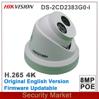 Originalni angleški hikvision DS-2CD2383G0-I zamenjajte DS-2CD2385FWD-I 4K 8Mp POE IR Prostem WDR Omejeno Bullet Omrežna Kamera
