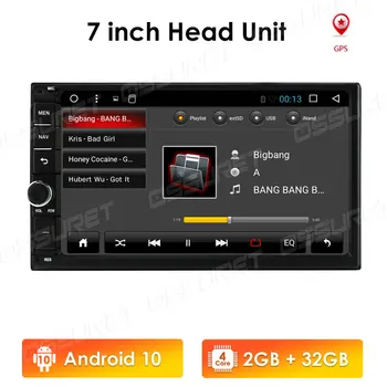 Android Quad Core Dvojno 2 Din Avto Multimedijski Predvajalnik, GPS Navigacija za Avto Auto Radio Univerzalni Predvajalnik 7INCH Vodja Enote