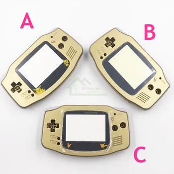 Zlato Barvo Lupine Stanovanj za Gameboy Advance za GBA Lupini Pokrivajo Primeru zamenjave s Plastično Zaslon Len in Gumbi