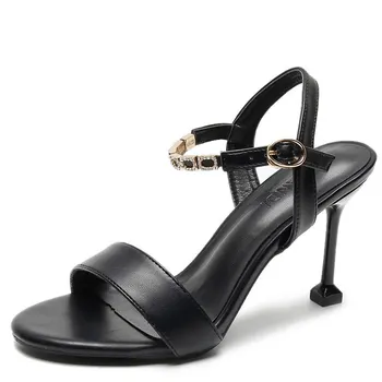ženske črno poletje visoke pete sandala čevlji seksi visoke pete sandala