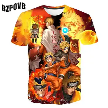 Camiseta Risanka Vzorec Tshirt Otrok Fantje Dekleta T-majice Naruto Prijatelji Natisnjeni O-neck Majica s kratkimi Rokavi Dojencek Otroci Oblačila Otrok Customn