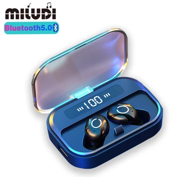 T11 TWS Brezžične Slušalke Bluetooth Slušalke z Glasbo, Slušalke LED Nepremočljiva 9D Stereo Šport Čepkov Za Xiaomi Huawei Iphone