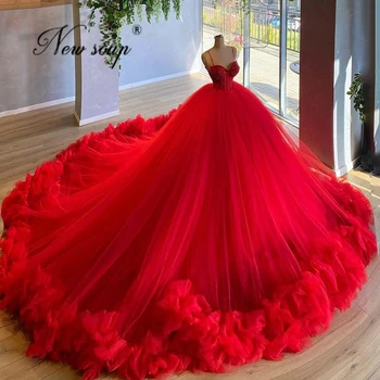 Beaded Večerne Obleke Rdeči Preprogi Obleke 2021 Zelo Zabuhle Formalno Haljo De Soiree Bližnjem Vzhodu Prom Oblačenja Dolgo Dubaj Stranka Oblek