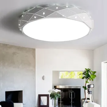 V novi, Moderni LED stropni lestenci za dnevna soba spalnica kuhinja obroč lestenec razsvetljavo Ac90-260V Aluminija Napeljave
