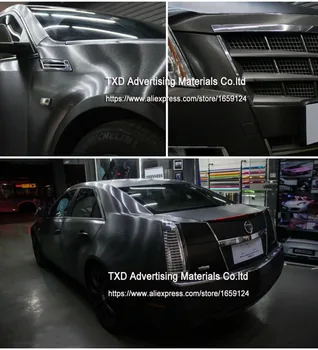 Premium kakovosti, Črna Kovinski Brušenega Aluminija Vinil car Wrap Film avto nalepke auto folijo okraski, ki jih brezplačna dostava