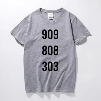 Techno 909 808 303 Slogan T-shirt Roland Boben Acid House, Tech Podzemnih DJ Top Ulične majica Bombaž Majica Kratek Rokav