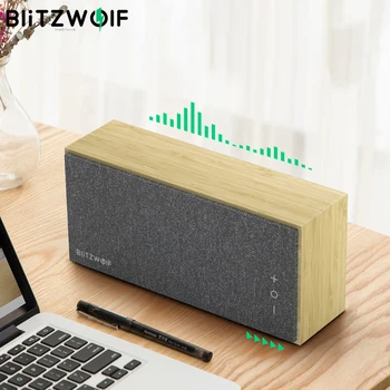 BlitzWolf BW-HA1 Bambusa bluetooth Zvočnik Brezžični Prenosni Zunanji Zvočnik 20W Naraven Zvok, Bas Bilance Zvočnik za Domači