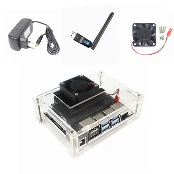NVIDIA Jetson AI Nano Demo Ploščo Kit Primeru Fan 5V 4A Bluetooth, WiFi Adapter