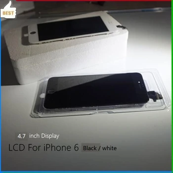 Original Dober Zaslon Prenovljen LCD Zaslon Za iPhone 6 6s 7 8 MP 5S Črno Bel Skupščine Zamenjava z orodji,