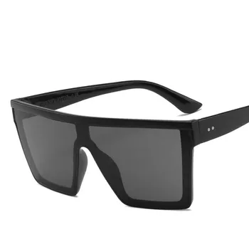 GD1223 Prevelik Kvadratnih sončna Očala Moški Ženske Ravno Top Moda Enem Kosu Objektiv sončna Očala za Ženske blagovne Znamke 2020 Odtenki Ogledalo