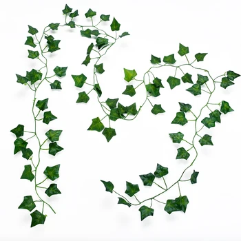 2pcs 240 cm Visi Umetne Zelene Listnate Garland Rastline Ivy Trte Listje Ponaredek Rastline Stranka Dobave Poročni Vrt Dom Dekor