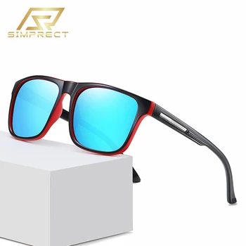 SIMPRECT 2021 TR90 Kvadratnih Polarizirana sončna Očala Moških UV400 Visoke Kakovosti Vintage Anti-glare Voznik je Ogledalo sončna Očala Za Moške