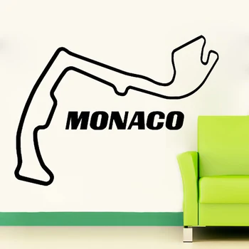 Monako Progi F1 Vezje Stenske Nalepke Doma Dekor Dnevna Soba, Spalnica Fantje Soba Art Freske Stene Decals