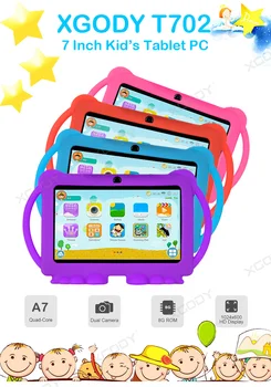 XGODY Otrok Učenje, Izobraževanje Tablet 3GB 32GB Otroci Tablet 7 palčni HD s Silikonsko Ohišje USB charge Quad Core