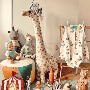 Velika Velikost Simulacije Žirafa Plišastih Igrač Mehko Živali Žirafa Spalna Lutka Darilo Za Rojstni Dan Otroci Igrače