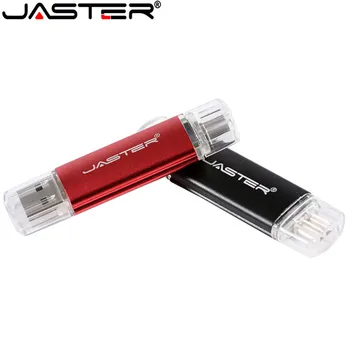 JASTER OTG Usb Flash Diski 4GB 8GB 16GB 32GB 64GB kovinsko ohišje Pendrives Dvojno Pen Drive za Pametni telefon android sistem