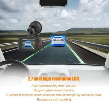 2021 NOVO G30L Avto DVR Dash Cam visoke kakovosti Avto Kamera Snemalnik G-senzor IR Nočno Vizijo Full HD Vroče prodaje Auto Accessaries