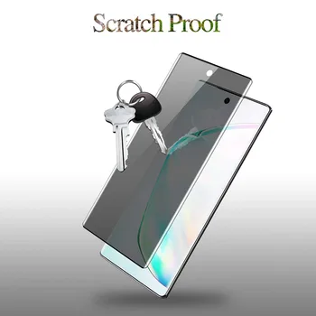 2pcs Polno Anti Vohun Kaljeno Steklo Za Samsung Galaxy S20 Ultra S20+ S10 S20 Opomba 10 Plus 9H Privacy Protection Zaslon Protecto