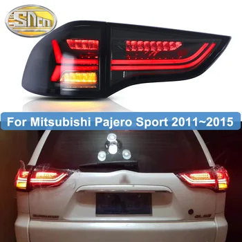 Za Mitsubishi Pajero Sport 2011~Montero Šport LED Zadaj Rep Luči DRL+ Zavora + Povratne +Vključite Signal meglo lučka Avto styling