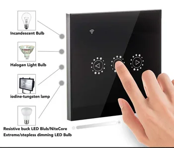 Ewelink APP EU/UK WiFi smart stikalo za kratke luči Stikalo za Brezžično Daljinsko upravljanje na Dotik Svetlobe Zatemnilno Stikalo Delo Z Google Doma Alexa