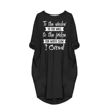 Modni T-Shirt Za Ženske Črke Natisni Pocket T-Shirt Ženski Ženske Vrhovi Harajuku Plus Velikost Odrezana Poletje Pomlad