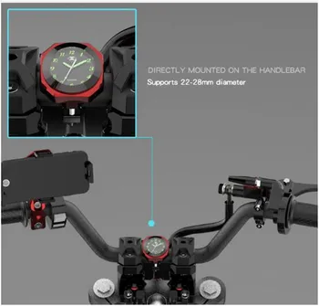 DUH ZVERI Motocikel Tabela Ura Deli Skuter Dekorativni Svetlobna Motokros Nepremočljiva Elektronski Zvonec Športna Moto Watch