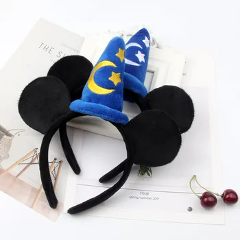 Disney otroška risanka trn rje čarobnega klobuka glavo Mickey zvezda, luna klobuk glavo vrt za prodajo srčkan Božični klobuk rogovi