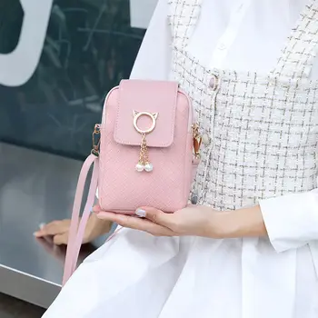 Moda priljubljena lepe majhne mobilni telefon majhno vrečko ženske 2020 nove tkanine kvadratek vrečko divje messenger bag ženske torbice