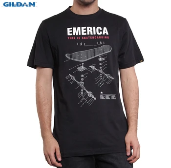 T-Shirt EMERICA Shematski taglia S majhnih da uomo drsalec skateboard maglietta Novo Mens Pomlad Poletje Kratek Rokav Priložnostne