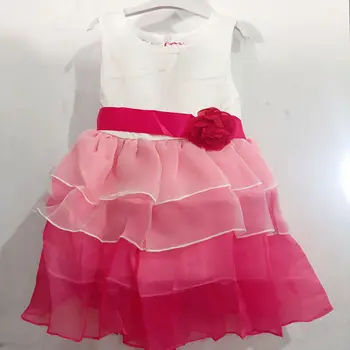 R&Ž otrok obleko 2019 poletje nova dekleta brez rokavov šivanje obleko otrok gradient obleko torta