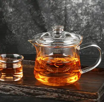 300 ml Toplotno odporno steklo čajnik transparentno steklo lonec za rože čaj dobre kakovosti, vroče prodaje