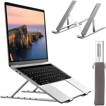 2020 Posodobitev Laptop Stand Prenosni Multi-Angle Nastavljiva, Zložljiva Anti-Slip Imetnik Biti Prezračevan Aluminij Zlitine Tablet Gori