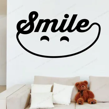 Nasmeh vinilna zobozdravstveno oskrbo stenske nalepke, vinilne Zobozdravstvene Urad okno izmenljive wall art zidana HJ720