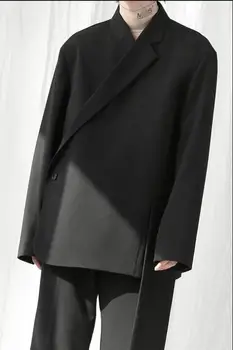2020 Asimetrični načrta suknjič Premium slog self-bivanje obleke, za moške in ženske korejski slog priložnostne obleke